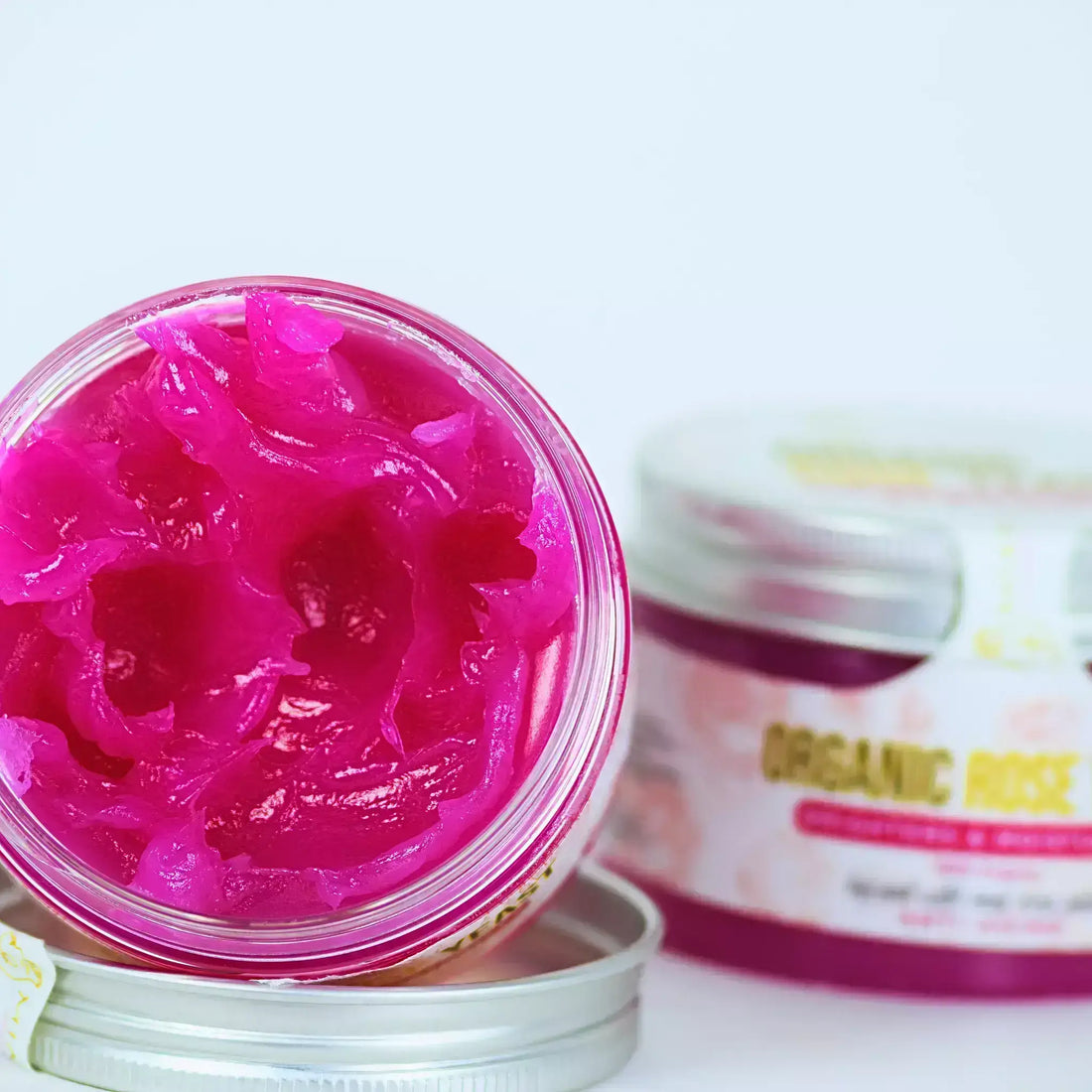 Moisturizer for Your Skin in Abu Dhabi - Organic rose gel in a jar, perfect for hydration and skin care.