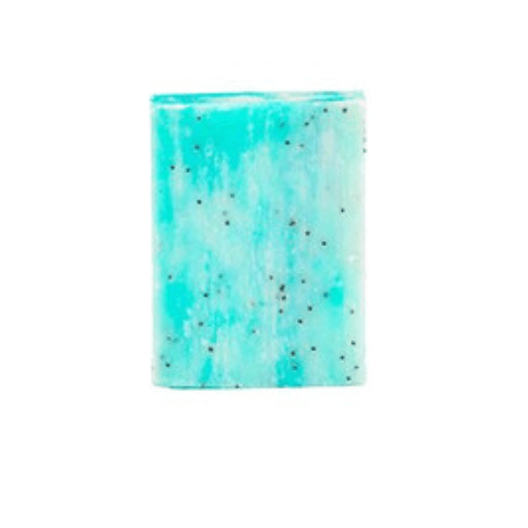Miara Essence Aloe Vera Natural Soap: nourishing turquoise bar for sensitive skin, featuring organic ingredients.