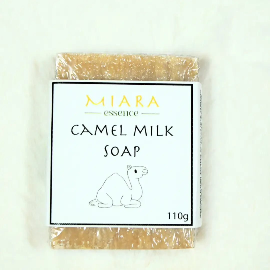 Miara Essence Camel Milk Soap UAE bar wrapped with organic ingredients for radiant skin
