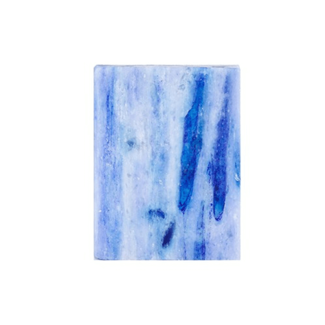 Collagen Natural Soap bar in blue tones for smooth skin and youthful complexion by Miara Essence.