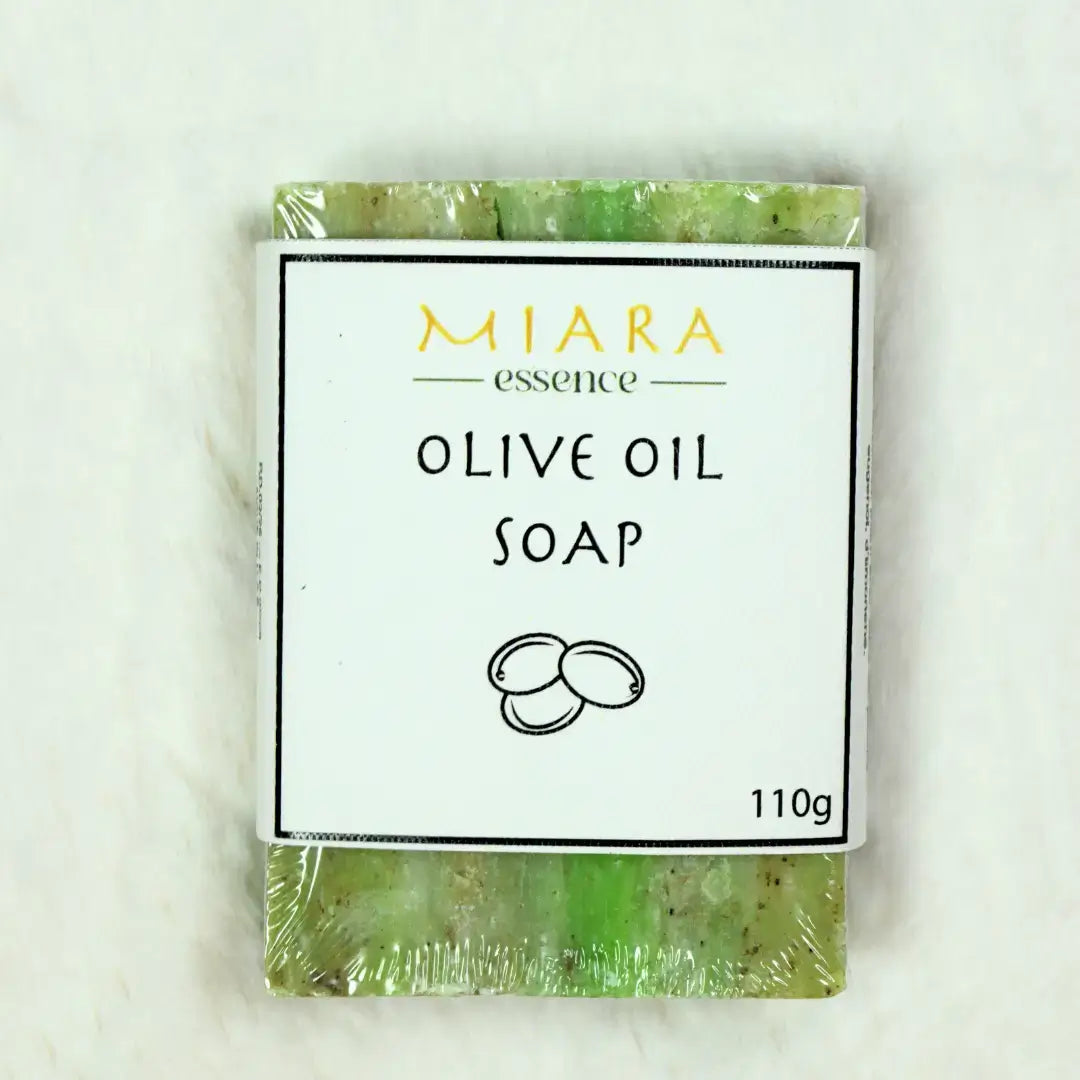 Natural Olive Oil Soap by Miara Essence, nourishing soap for soft, balanced skin, 110g