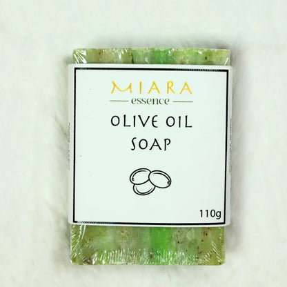 Natural Olive Oil Soap by Miara Essence, nourishing soap for soft, balanced skin, 110g